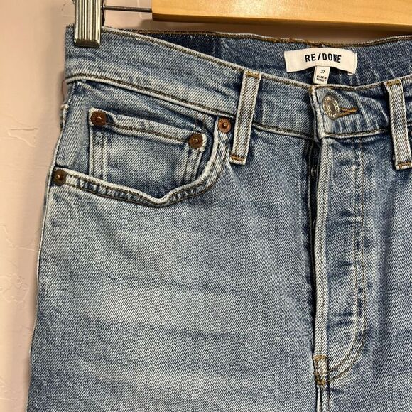 Re/Done Comfort Stretch High Rise Ankle Crop - Picture 3 of 11